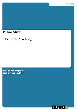 eBook (epub) The Sorge Spy Ring de Philipp Studt