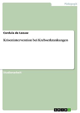 E-Book (pdf) Krisenintervention bei Krebserkrankungen von Cordula De Leeuw