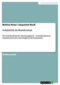 E-Book (pdf) Solidarität im Bundesstaat von Bettina Hesse, Jacqueline Reuß