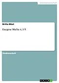 E-Book (pdf) Exegese Micha 4, 1-5 von Britta Wüst