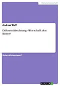 E-Book (epub) Differentialrechnung - Wer schafft den Krater? von Andreas Wolf