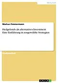 E-Book (epub) Hedgefonds von Markus Zimmermann
