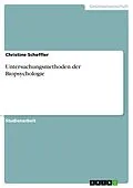 E-Book (epub) Untersuchungsmethoden der Biopsychologie von Christine Scheffler