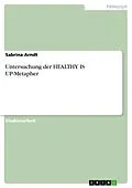 E-Book (epub) Untersuchung der HEALTHY IS UP-Metapher von Sabrina Arndt
