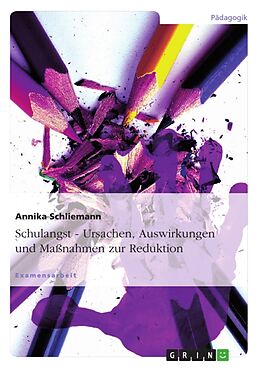Kartonierter Einband Schulangst - Ursachen, Auswirkungen und Massnahmen zur Reduktion von Annika Schliemann