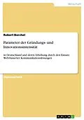 E-Book (pdf) Parameter der Gründungs- und Innovationsintensität von Robert Borchel