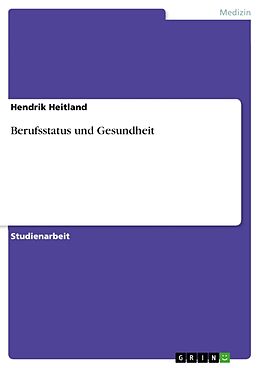 Kartonierter Einband Berufsstatus und Gesundheit von Hendrik Heitland
