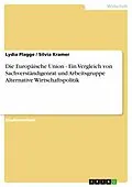 E-Book (epub) Die Europäische Union - Ein Vergleich von Sachverständigenrat und Arbeitsgruppe Alternative Wirtschaftspolitik von Lydia Plagge, Silvia Kramer