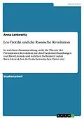 E-Book (epub) Leo Trotzki und die Russische Revolution von Anna Lenkewitz