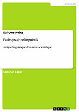 eBook (pdf) Fachsprachenlinguistik de Kai-Uwe Heinz