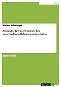E-Book (pdf) Anteil des Fettstoffwechsels bei verschiedenen Belastungsintensitäten von Markus Schweiger