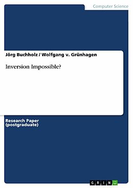 E-Book (pdf) Inversion Impossible? von Jörg Buchholz, Wolfgang v. Grünhagen