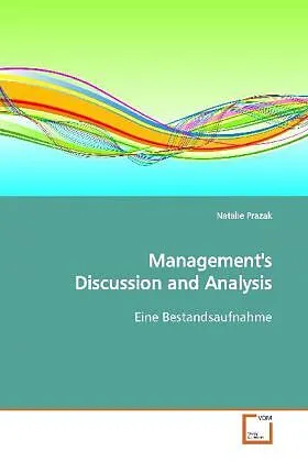 Management's Discussion and Analysis