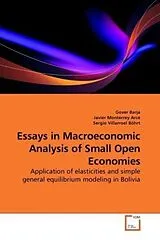 Kartonierter Einband (Kt) Essays in Macroeconomic Analysis of Small Open Economies von Gover Barja
