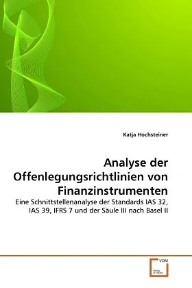 Analyse der Offenlegungsrichtlinien von Finanzinstrumenten