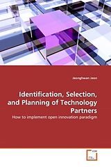 Couverture cartonnée Identification, Selection, and Planning of Technology Partners de Jeonghwan Jeon