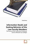 Couverture cartonnée Information Needs and Seeking Behavior of the Law Faculty Members de Ghalib Khan