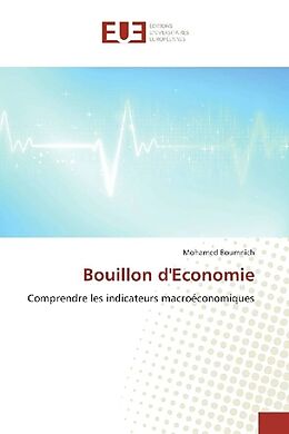 Couverture cartonnée Bouillon d'Economie de Mohamed Boumnich