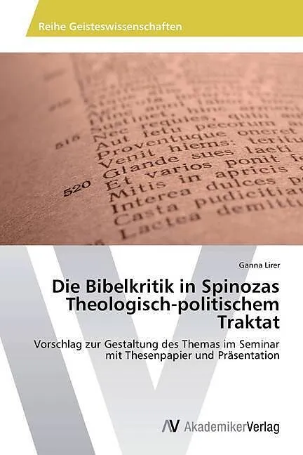 Die Bibelkritik in Spinozas Theologisch-politischem Traktat