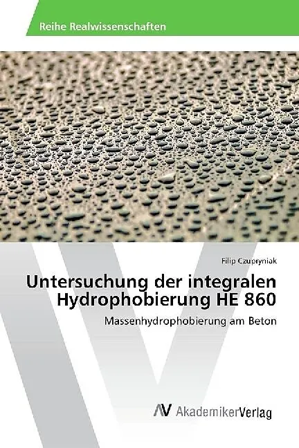 Untersuchung der integralen Hydrophobierung HE 860