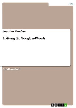E-Book (epub) Haftung für Google AdWords von Joachim Monßen