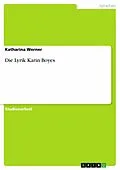 E-Book (epub) Die Lyrik Karin Boyes von Katharina Werner