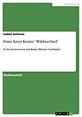 E-Book (pdf) Franz Xaver Kroetz' "Wildwechsel" von Isabel Gotovac