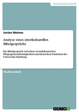 E-Book (pdf) Analyse eines interkulturellen Bibelgesprächs von Janina Meinen