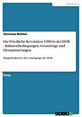 E-Book (pdf) Die Friedliche Revolution 1989 in der DDR - Rahmenbedingungen, Grundzüge und Dynamisierungen von Christian Richter