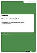 E-Book (epub) Das personale Schreiben von Anne Mey
