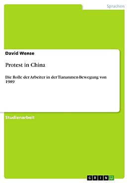 Kartonierter Einband Protest in China von David Wense