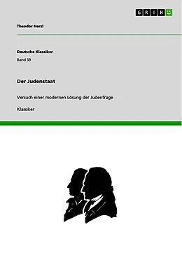 E-Book (pdf) Der Judenstaat von Theodor Herzl