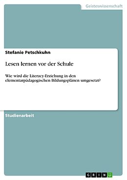 E-Book (epub) Lesen lernen vor der Schule von Stefanie Petschkuhn