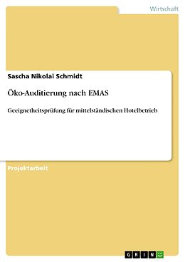 E-Book (pdf) Öko-Auditierung nach EMAS von Sascha Nikolai Schmidt