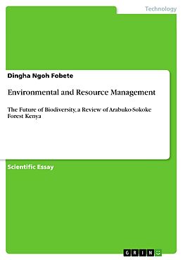 eBook (epub) Environmental and Resource Management de Dingha Ngoh Fobete