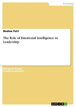 eBook (pdf) The Role of Emotional Intelligence in Leadership de Nadine Pahl