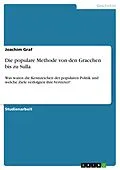 E-Book (epub) Die populare Methode von den Gracchen bis zu Sulla von Joachim Graf
