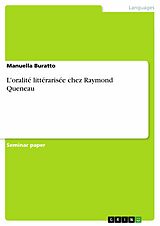 eBook (pdf) L'oralité littérarisée chez Raymond Queneau de Manuella Buratto