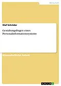 E-Book (epub) Gestaltungsfragen eines Personalinformationssystems von Olaf Schröder