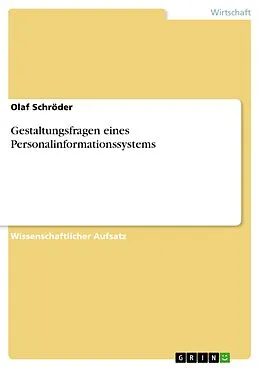 E-Book (epub) Gestaltungsfragen eines Personalinformationssystems von Olaf Schröder