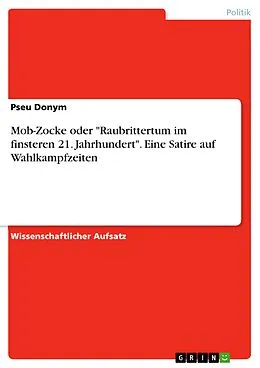 E-Book (epub) Mob-Zocke von Pseu Donym