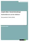 E-Book (pdf) Einflussfaktoren auf die Stilldauer von Josephin Bäker, Hannah Hackenberger