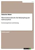 E-Book (epub) Wirtschaftsstrafrecht. Die Bekämpfung der Schwarzarbeit von Sebastian Weber