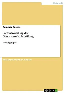 E-Book (pdf) Fortentwicklung der Genossenschaftsprüfung von Remmer Sassen
