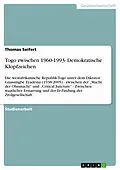 E-Book (epub) Togo zwischen 1960-1993- Demokratische Klopfzeichen von Thomas Seifert