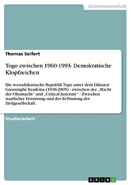 E-Book (pdf) Togo zwischen 1960-1993- Demokratische Klopfzeichen von Thomas Seifert