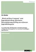 E-Book (epub) "Work and Box Company" statt Jugendstrafvollzug - Alternative Resozialisierung als Weg aus schwerer Jugenddelinquenz von Iris Hecker