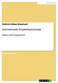 E-Book (pdf) Internationale Projektfinanzierung von Kathrin Stöber-Riemland