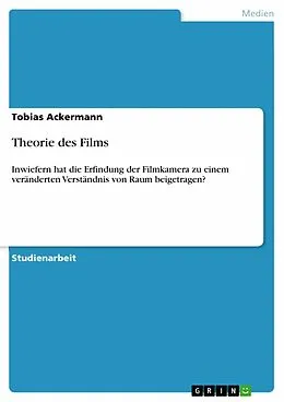 E-Book (pdf) Theorie des Films von Tobias Ackermann