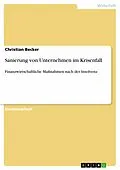 E-Book (pdf) Sanierung von Unternehmen im Krisenfall von Christian Becker